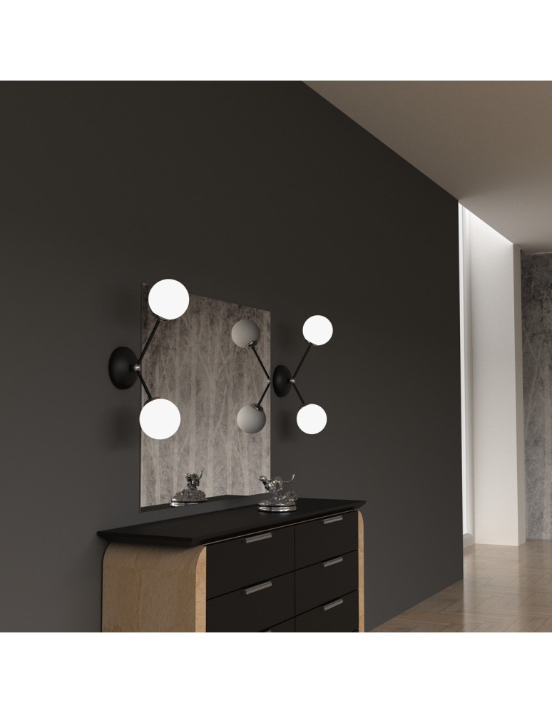 Milagro Kinkiet JOY BLACK 2xE14 MLP7526 Milagro Kinkiet JOY BLACK 2xE14 MLP7526