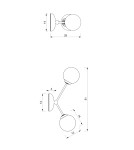 Wall lamps - Milagro Wall lamp JOY WHITE 2xE14 MLP7530 - product 12