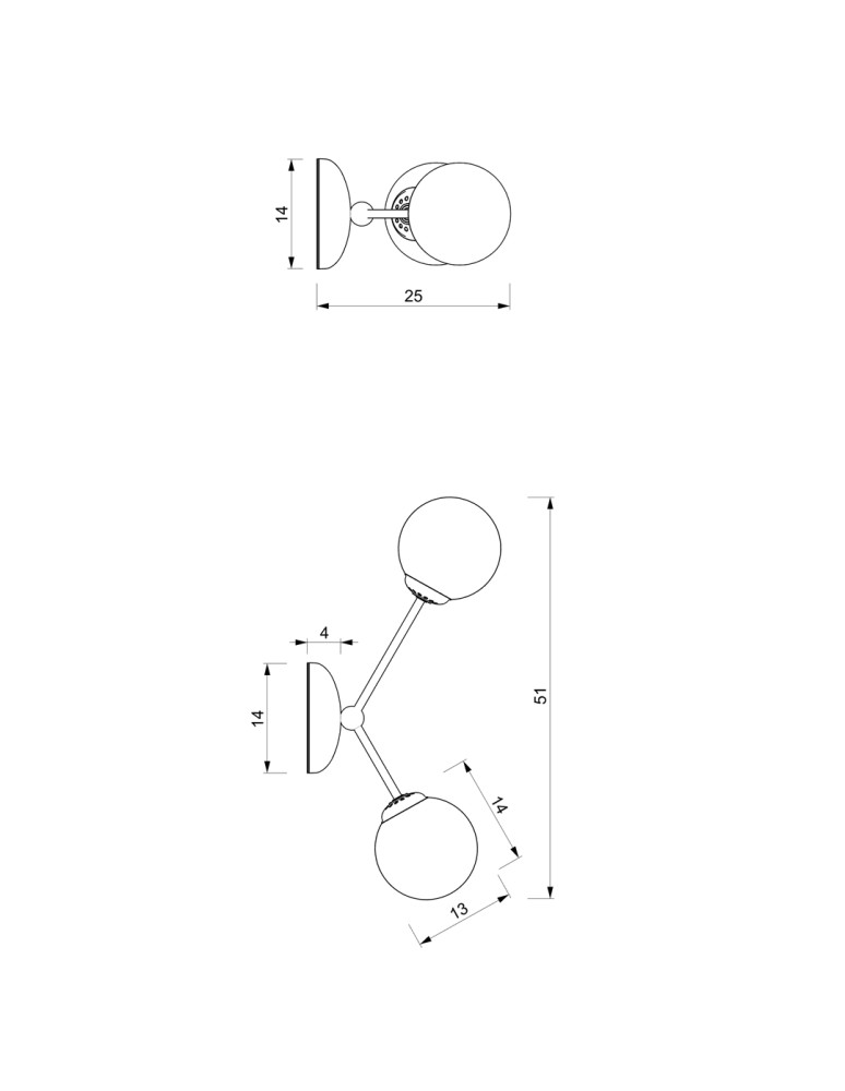 Wall lamps - Milagro Wall lamp JOY WHITE 2xE14 MLP7530 - product kolory-swiatla.pl 12