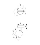 Adjustable wall lamps - Milagro Wall lamp DIXIE BLACK 1xGX53 MLP7599 - product 12