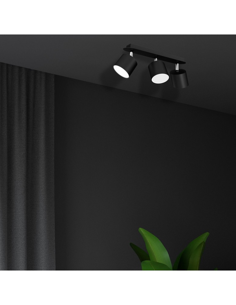 Ceiling spotlights - Milagro DIXIE BLACK 3xGX53 ceiling lamp MLP7601 - product kolory-swiatla.pl 4