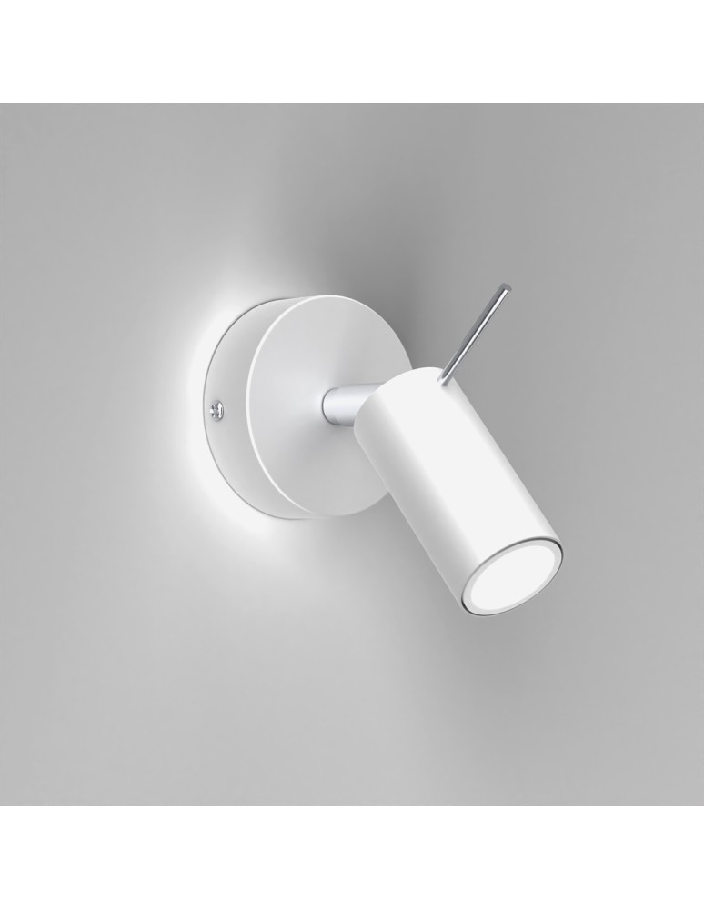 Adjustable wall lamps - Milagro Wall lamp PRESTON WHITE/CHROME 1x mini GU10 MLP7614 - product kolory-swiatla.pl 2