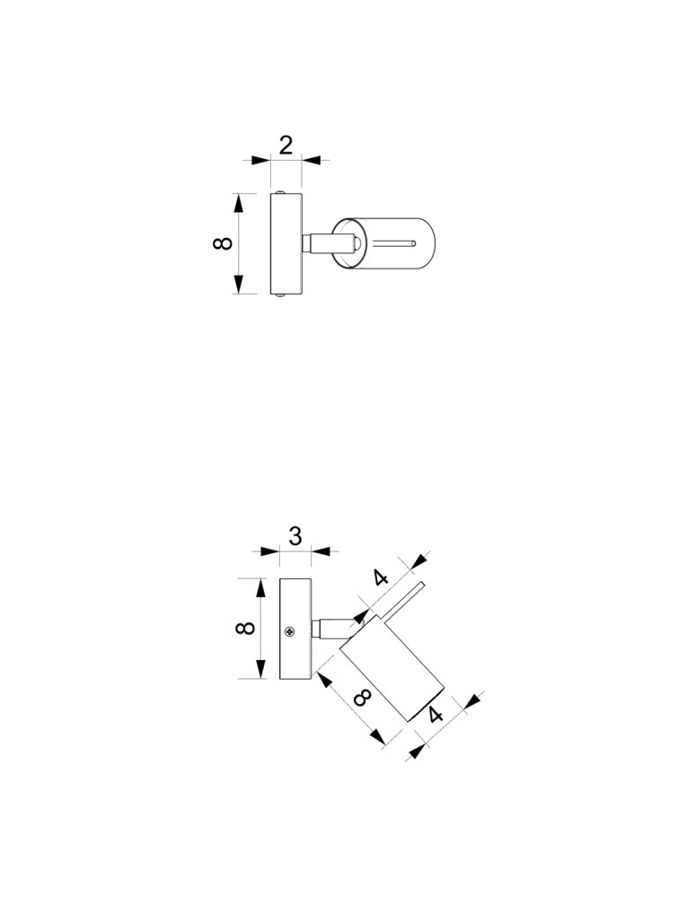 Adjustable wall lamps - Milagro Wall lamp PRESTON BLACK/CHROME 1x mini GU10 MLP7618 - product kolory-swiatla.pl 5