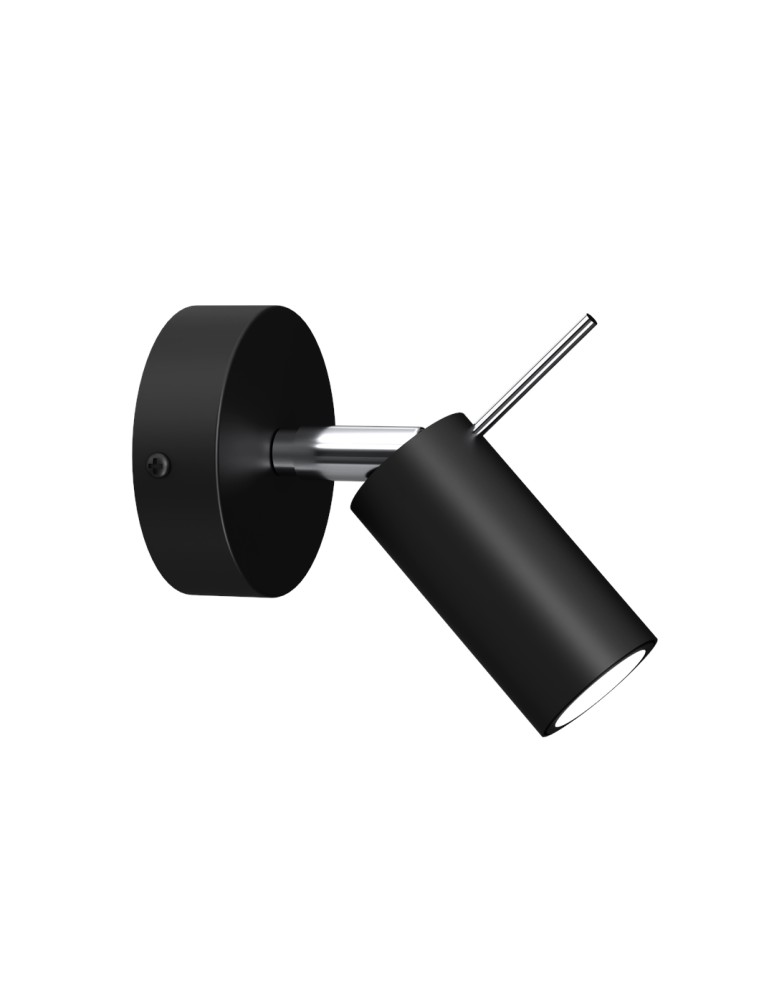 Adjustable wall lamps - Milagro Wall lamp PRESTON BLACK/CHROME 1x mini GU10 MLP7618 - product kolory-swiatla.pl 6
