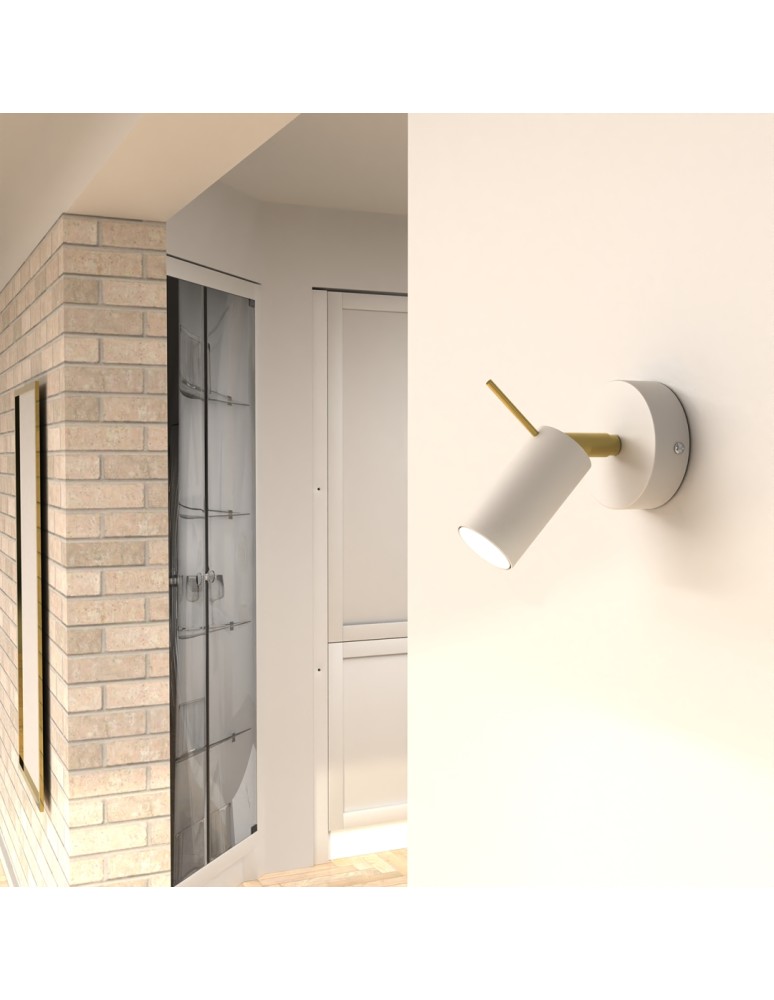 Adjustable wall lamps - Milagro Wall lamp PRESTON GOLD/WHITE 1x mini GU10 MLP7630 - product kolory-swiatla.pl 4