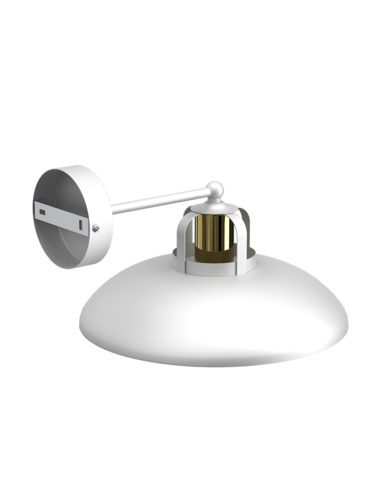 Loft wall lamps - industrial - Milagro Wall lamp FELIX WHITE/GOLD 1xE27 MLP7702 - product kolory-swiatla.pl 2