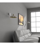 Loft wall lamps - industrial - Milagro Wall lamp FELIX WHITE/GOLD 1xE27 MLP7702 - product 4