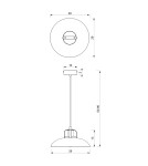 Milagro Lampa wisząca FELIX WHITE/GOLD 1xE27 MLP7704