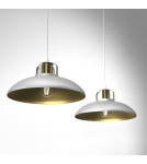 Pendant lamps on a strip - Milagro FELIX WHITE/GOLD 2xE27 pendant lamp MLP7705 - product 2