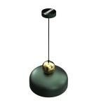 Green pendant lamps - Milagro HARALD GOLD/GREEN 1xE27 MLP7694 Pendant Lamp. - product 6