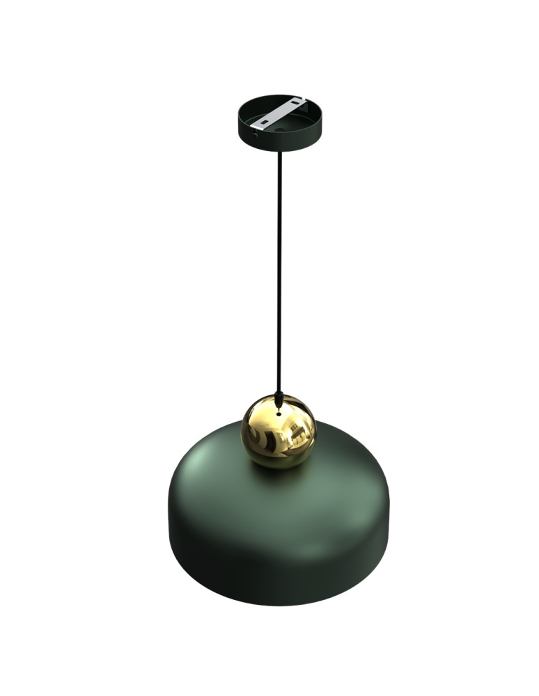 Green pendant lamps - Milagro HARALD GOLD/GREEN 1xE27 MLP7694 Pendant Lamp. - product kolory-swiatla.pl 6