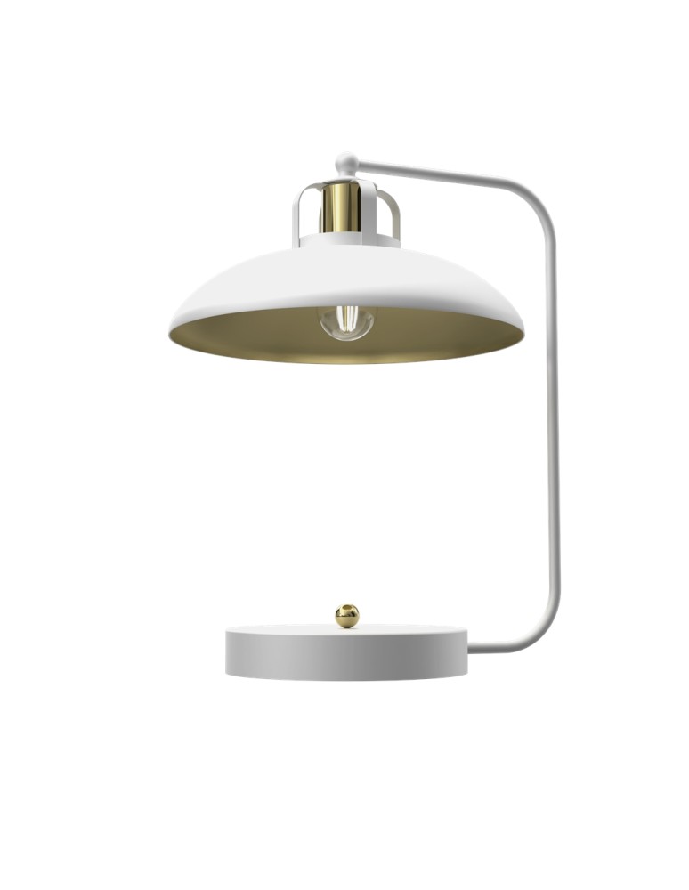 Decorative table lamps - Milagro Desk Lamp FELIX WHITE/GOLD 1xE27 MLP7706 - product kolory-swiatla.pl 5