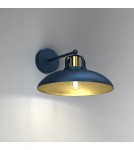 Loft wall lamps - industrial - Milagro Wall lamp FELIX NAVY BLUE/GOLD 1xE27 MLP7712 - product 2