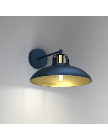 Milagro Wall lamp FELIX NAVY BLUE/GOLD 1xE27 MLP7712 - product 2