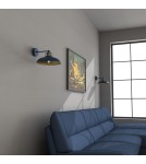 Loft wall lamps - industrial - Milagro Wall lamp FELIX NAVY BLUE/GOLD 1xE27 MLP7712 - product 3