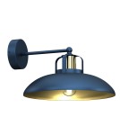 Loft wall lamps - industrial - Milagro Wall lamp FELIX NAVY BLUE/GOLD 1xE27 MLP7712 - product 5