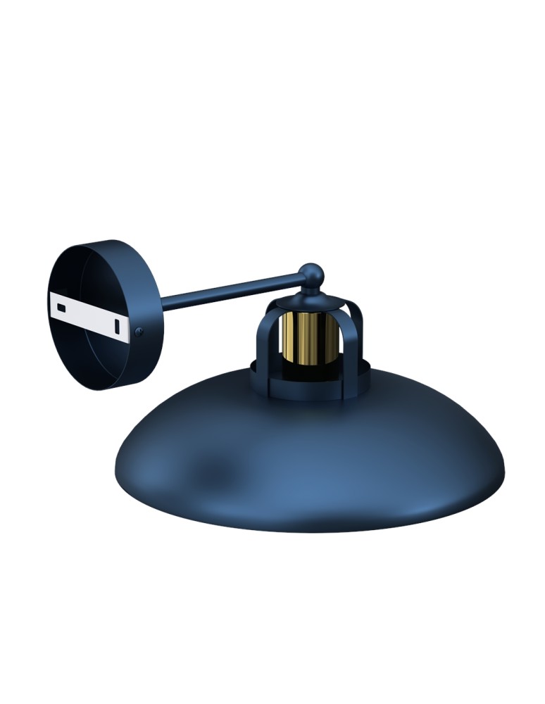Loft wall lamps - industrial - Milagro Wall lamp FELIX NAVY BLUE/GOLD 1xE27 MLP7712 - product kolory-swiatla.pl 6