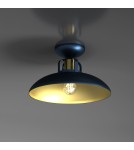 Loft ceiling lamps - industrial - Milagro FELIX NAVY BLUE/GOLD 1xE27 MLP7713 ceiling lamp. - product 2