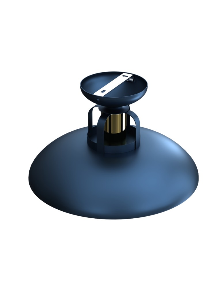 Loft ceiling lamps - industrial - Milagro FELIX NAVY BLUE/GOLD 1xE27 MLP7713 ceiling lamp. - product kolory-swiatla.pl 5