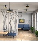 Loft pendant lamps - Milagro FELIX NAVY BLUE/GOLD 1xE27 pendant lamp MLP7714 - product 3