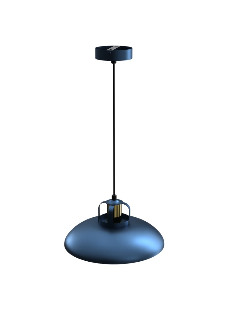 Loft pendant lamps - Milagro FELIX NAVY BLUE/GOLD 1xE27 pendant lamp MLP7714 - product kolory-swiatla.pl 6