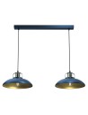 Milagro FELIX NAVY BLUE/GOLD 2xE27 pendant lamp MLP7715