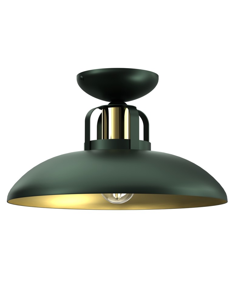 Loft ceiling lamps - industrial - Milagro FELIX GREEN/GOLD 1xE27 MLP7708 ceiling lamp. - product kolory-swiatla.pl 1