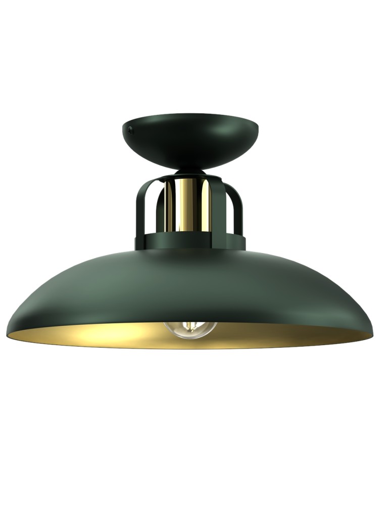 Loft ceiling lamps - industrial - Milagro FELIX GREEN/GOLD 1xE27 MLP7708 ceiling lamp. - product kolory-swiatla.pl 4