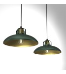 Pendant lamps on a strip - Milagro FELIX GREEN/GOLD 2xE27 pendant lamp MLP7710 - product 2