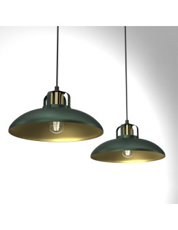 Milagro Lampa wisząca FELIX GREEN/GOLD 2xE27 MLP7710 - produkt 2