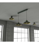 Pendant lamps on a strip - Milagro FELIX GREEN/GOLD 2xE27 pendant lamp MLP7710 - product 3