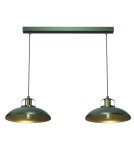 Pendant lamps on a strip - Milagro FELIX GREEN/GOLD 2xE27 pendant lamp MLP7710 - product 4