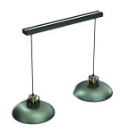 Pendant lamps on a strip - Milagro FELIX GREEN/GOLD 2xE27 pendant lamp MLP7710 - product 5