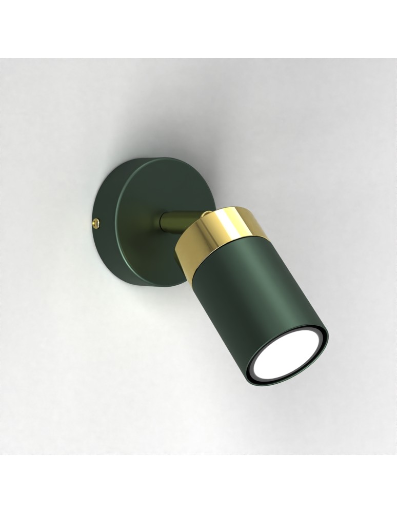 Adjustable wall lamps - Milagro Wall lamp JOKER GREEN/GOLD 1xGU10 MLP7717 - product kolory-swiatla.pl 2