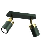 Adjustable ceiling lamps - spots - Milagro JOKER GREEN/GOLD 2xGU10 MLP7718 ceiling lamp. - product 1