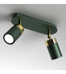 Adjustable ceiling lamps - spots - Milagro JOKER GREEN/GOLD 2xGU10 MLP7718 ceiling lamp. - product 2