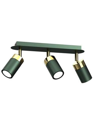 Milagro JOKER GREEN/GOLD 3xGU10 MLP7719 ceiling lamp.