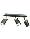Milagro JOKER GREEN/GOLD 3xGU10 MLP7719 ceiling lamp.