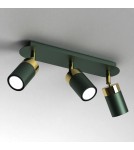 Adjustable ceiling lamps - spots - Milagro JOKER GREEN/GOLD 3xGU10 MLP7719 ceiling lamp. - product 2