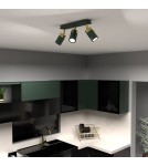 Adjustable ceiling lamps - spots - Milagro JOKER GREEN/GOLD 3xGU10 MLP7719 ceiling lamp. - product 4