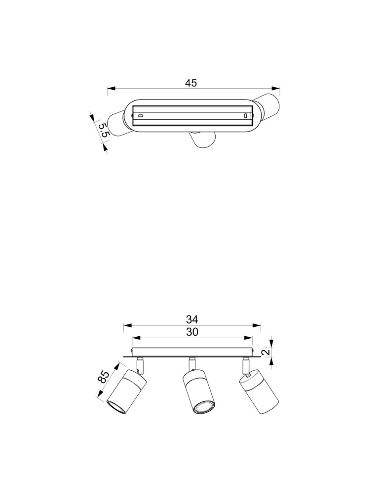 Adjustable ceiling lamps - spots - Milagro JOKER GREEN/GOLD 3xGU10 MLP7719 ceiling lamp. - product kolory-swiatla.pl 7