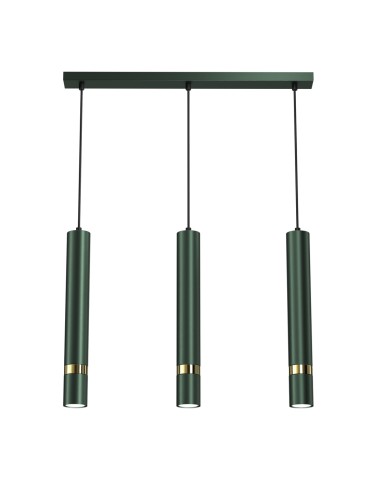 Milagro JOKER GREEN/GOLD 3xGU10 pendant lamp MLP7721