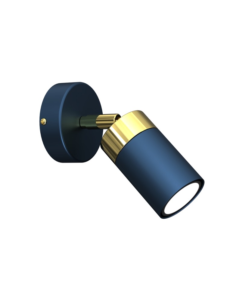 Adjustable wall lamps - Milagro Wall lamp JOKER NAVY BLUE/GOLD 1xGU10 MLP7722 - product kolory-swiatla.pl 1