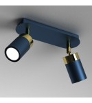 Adjustable ceiling lamps - spots - Milagro JOKER NAVY BLUE/GOLD ceiling lamp 2xGU10 MLP7723. - product 2