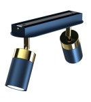 Adjustable ceiling lamps - spots - Milagro JOKER NAVY BLUE/GOLD ceiling lamp 2xGU10 MLP7723. - product 3