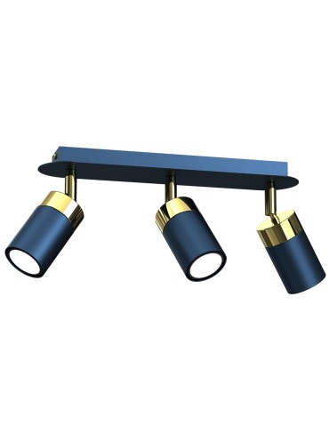 Milagro JOKER NAVY BLUE/GOLD 3xGU10 MLP7724 ceiling lamp.