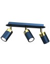 Milagro Lampa sufitowa JOKER NAVY BLUE/GOLD 3xGU10 MLP7724