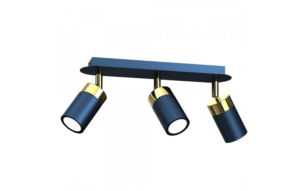 Milagro Lampa sufitowa JOKER NAVY BLUE/GOLD 3xGU10 MLP7724