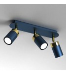 Adjustable ceiling lamps - spots - Milagro JOKER NAVY BLUE/GOLD 3xGU10 MLP7724 ceiling lamp. - product 2
