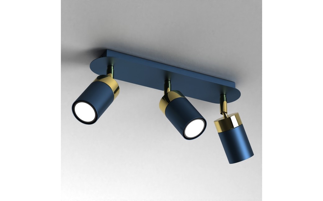 Milagro Lampa sufitowa JOKER NAVY BLUE/GOLD 3xGU10 MLP7724